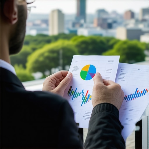 Tennessee Economic and Mortgage Data Analysis Financial advisor analyzing Tennessee economic growth and mortgage trends for investment strategies.