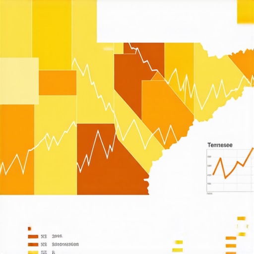 Tennessee Mortgage Market Analysis 2025 Graphical representation of Tennessee regional economic data and mortgage interest rate fluctuations in 2025