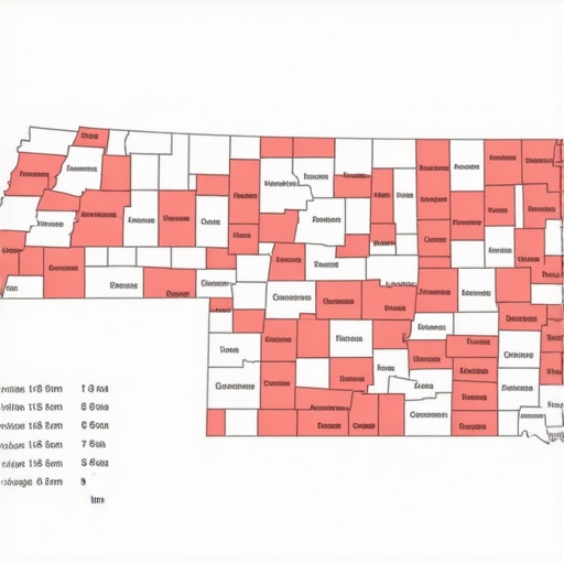 Map showing Tennessee's key cities and economic zones influencing mortgage rates.
