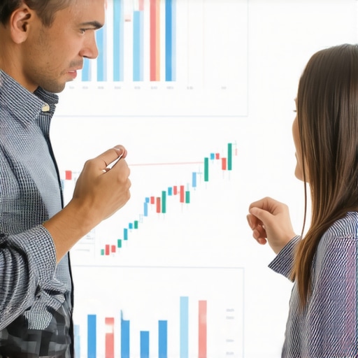 Mortgage advisor explaining Tennessee mortgage rates to clients with charts