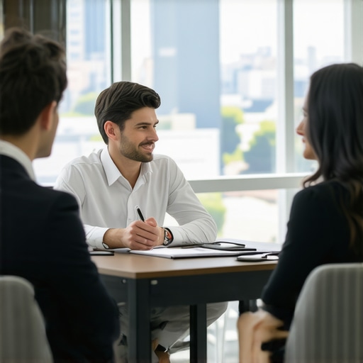 Tennessee Mortgage Broker Consulting Clients in 2025 Mortgage broker explaining Tennessee mortgage options to clients in 2025.