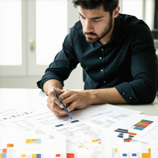 Homebuyer and broker reviewing mortgage options in Memphis with charts and papers on the table.