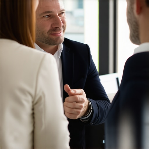 Mortgage advisor explaining home loan options to couple in Tennessee.