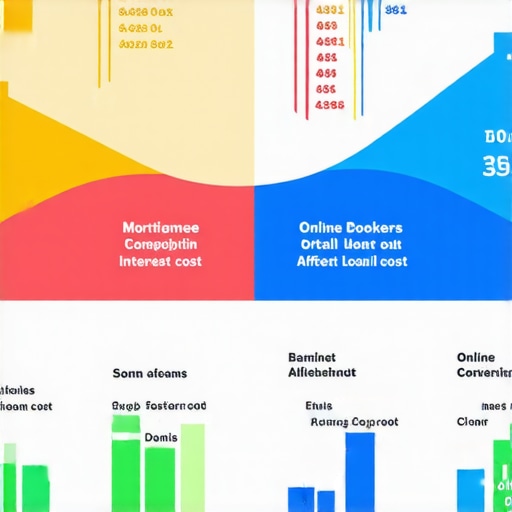 Infographic illustrating the impact of fees and rates on mortgage costs, comparing online lenders and local Tennessee brokers.