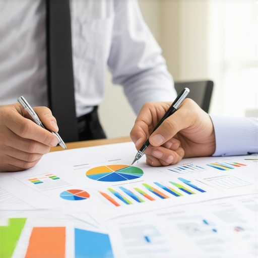 Consulting with a Tennessee mortgage broker Homeowner discussing mortgage options with broker in an office