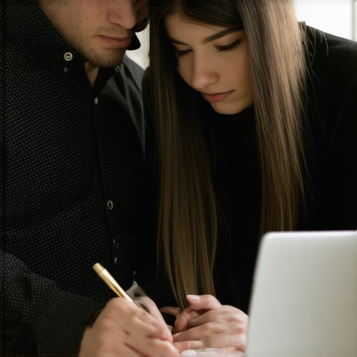 Consulting with a Tennessee mortgage broker A couple discussing mortgage options with a local broker in Tennessee.