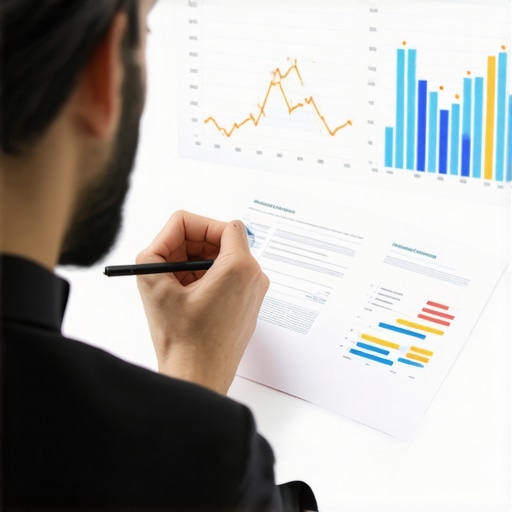 Mortgage Rate Review Individual discussing mortgage options with lender over documents