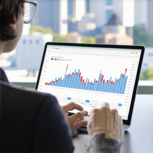 Person reviewing mortgage rate trends on a laptop in Tennessee