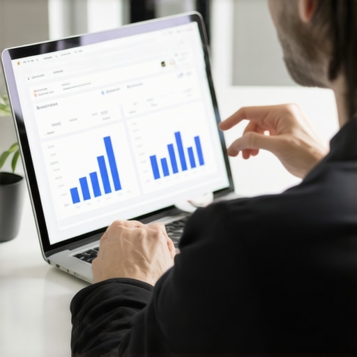 Comparing Mortgage Rates Online Person analyzing mortgage interest rate options on a laptop.