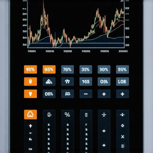Close-up of a tablet displaying mortgage market graphs and Tennessee rates.