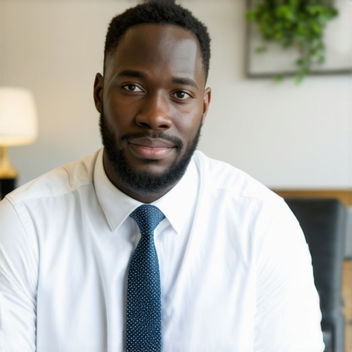 A young couple discussing mortgage options with a broker at a desk.