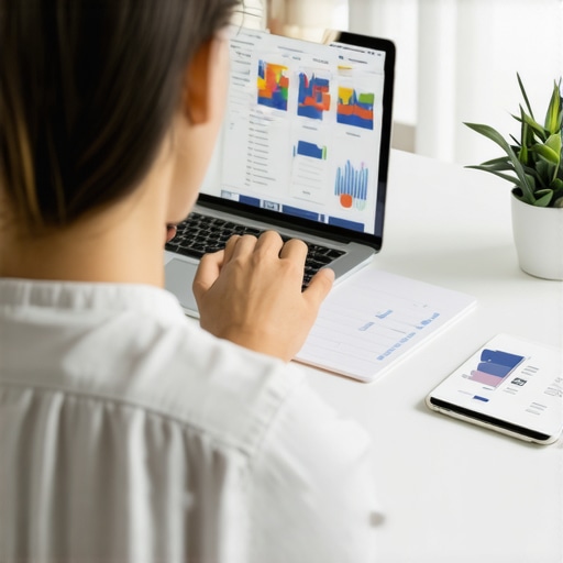 Managing Your Mortgage with the Right Tools Person analyzing mortgage options on laptop with financial software in a home office