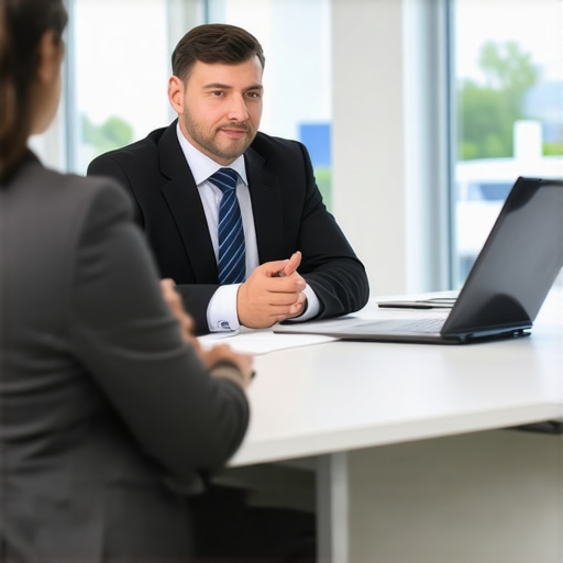 Mortgage broker explaining rates to Tennessee couple