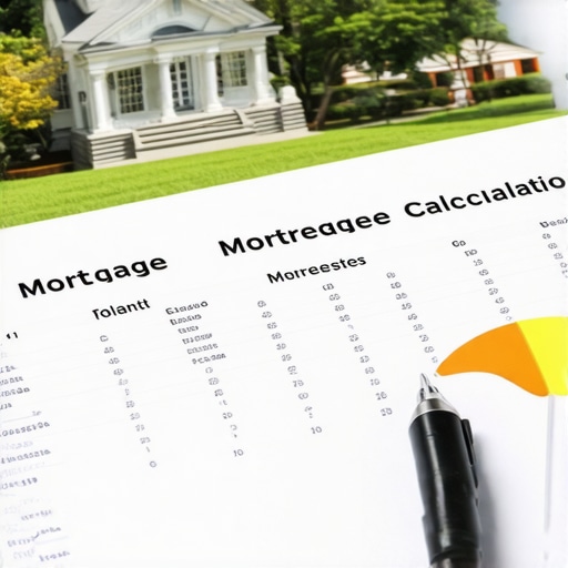 Mortgage Calculation Insights in Tennessee Illustration of mortgage interest calculation with Tennessee landmarks