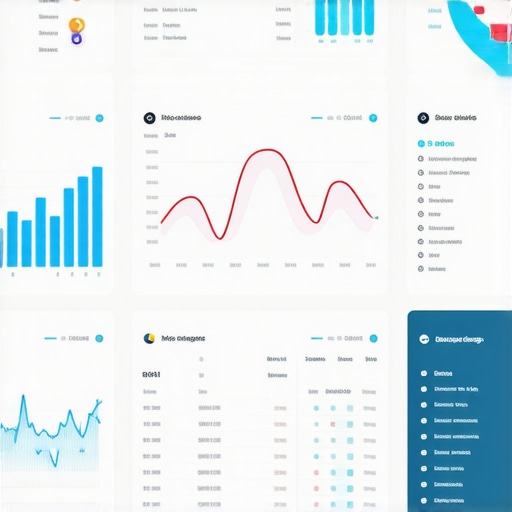 A high-tech interface displaying mortgage tracking tools and market trends