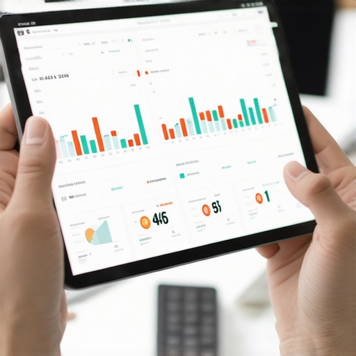 Person analyzing mortgage rate graphs on a digital tablet, symbolizing strategic mortgage planning.