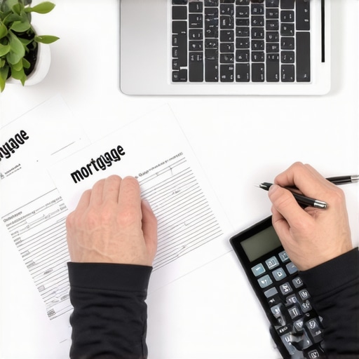 Mortgage Planning with Software Tools Person analyzing mortgage data on a laptop