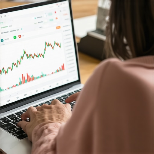 Person reviewing mortgage rate data on a laptop