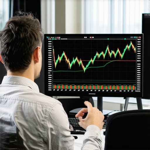 Person analyzing mortgage rate data on a laptop with financial charts