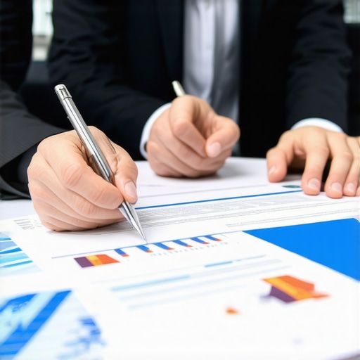 A financial advisor explaining income documentation to a couple at a desk
