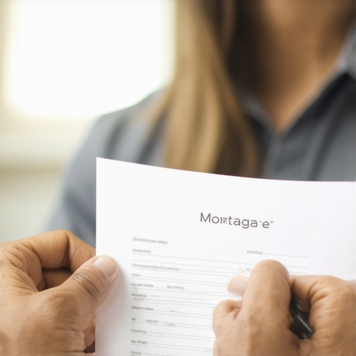 Tennessee Homeowner Reviewing Mortgage Options Homeowner reviewing mortgage documents with broker in Tennessee