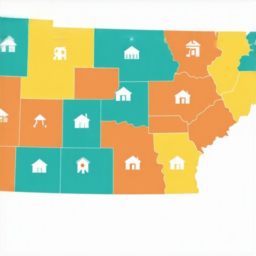 Tennessee Regions and Mortgage Rate Variations Map of Tennessee showing regional differences in mortgage rates and lender types.