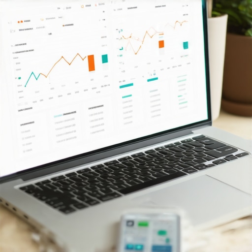 Person analyzing mortgage rates and calculations on a laptop with financial charts.