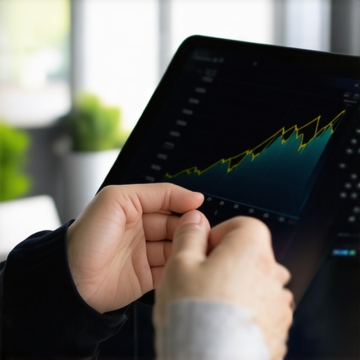 Person analyzing mortgage data on a tablet to stay ahead of market fluctuations