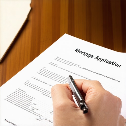 Person filling out mortgage paperwork at home in Tennessee