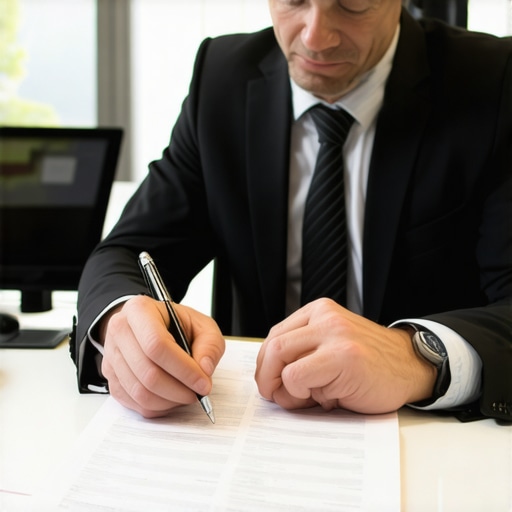 Mortgage broker discussing loan options with a client in office
