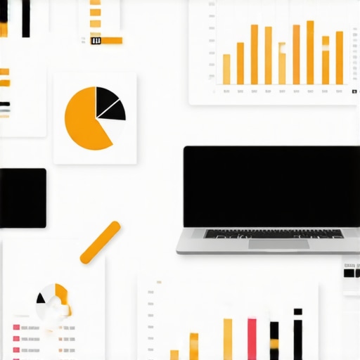 Desktop setup with mortgage rate analysis software and charts