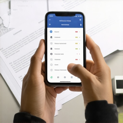 Mortgage Management Tools in Action Person analyzing mortgage rates on digital devices