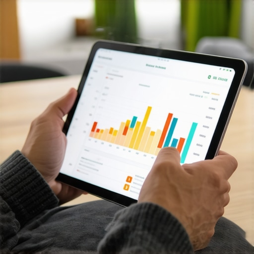 Person analyzing mortgage rates on tablet for Tennessee home loan strategy