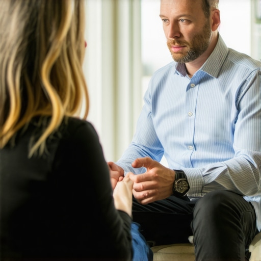 A mortgage broker explaining refinancing options to a homeowner.