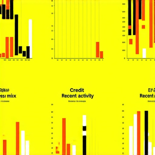 Complex infographic illustrating various elements affecting mortgage rates, emphasizing credit behavior over simple scores.